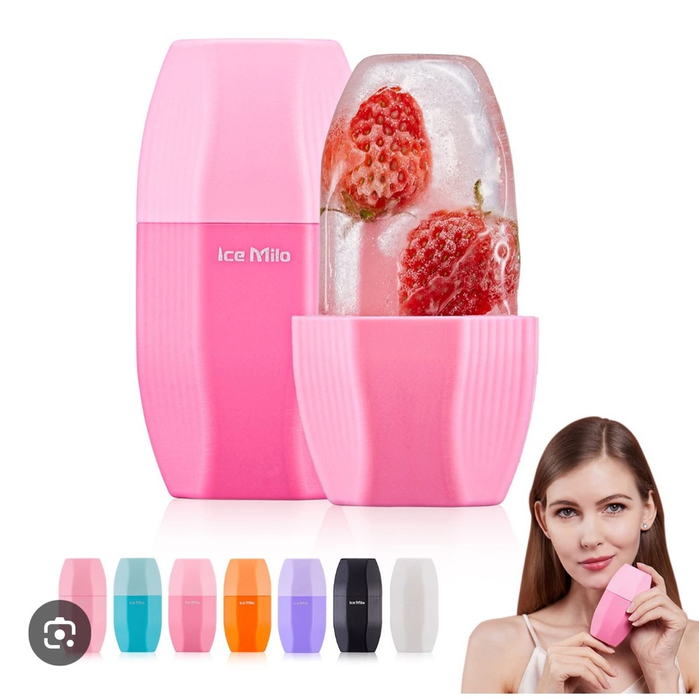 Milo Ice Roller - tighten pores and contour - pink